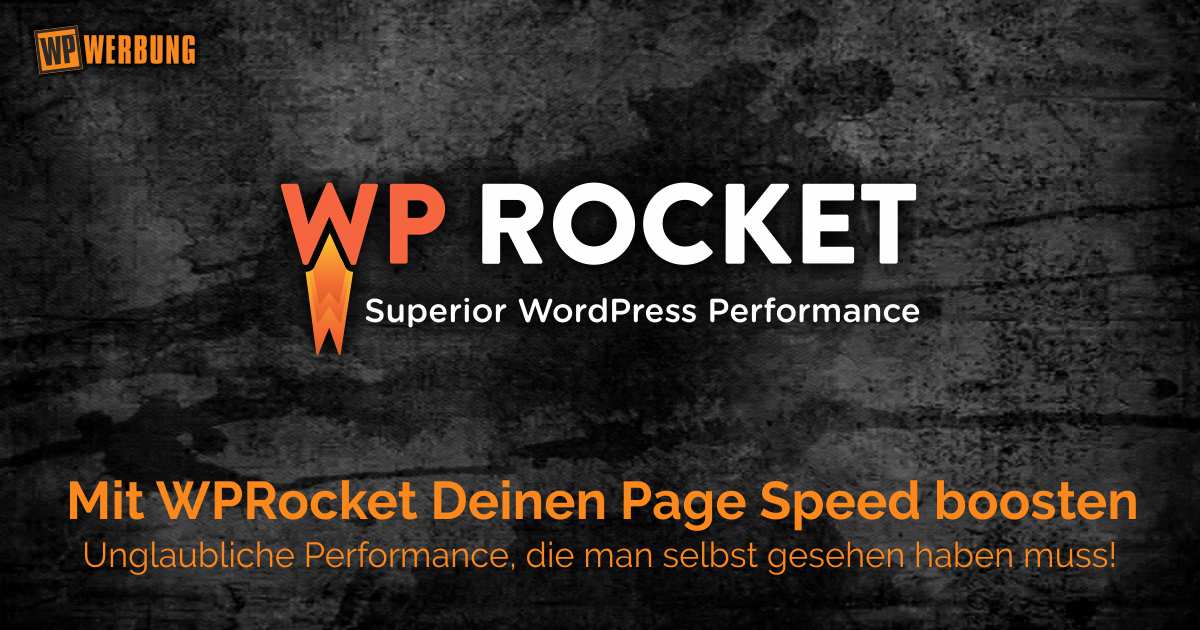 wprocket - booste deinen pagespeed